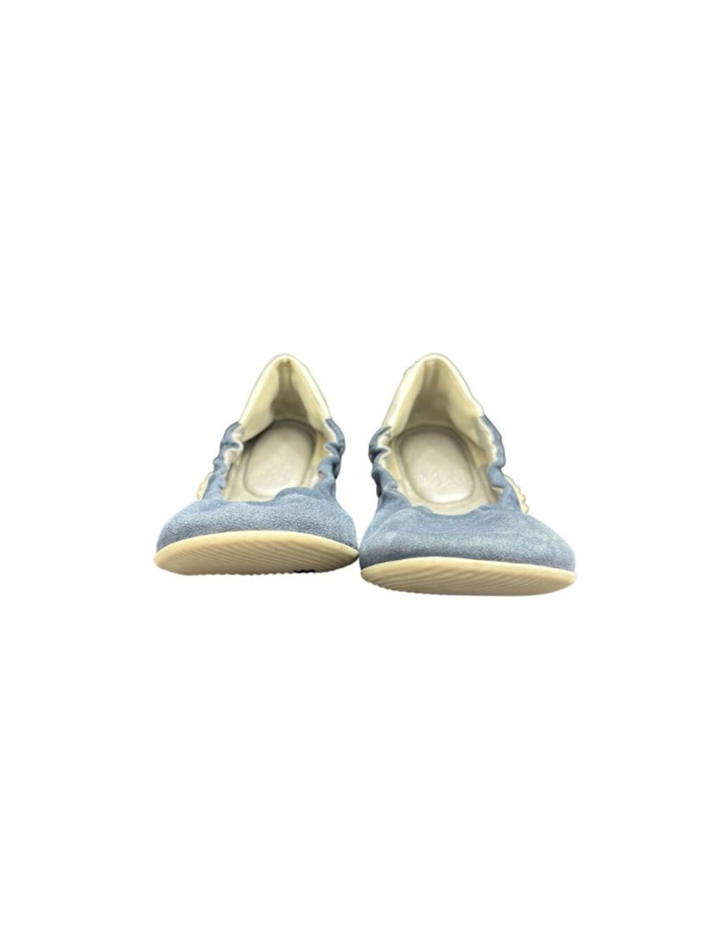 P448 Stella Mauve Women's Blue Ballet Flat Suede Leather Shoes, Size 37 - Picture 4 of 10